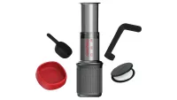 Aeropress Go with various accessories