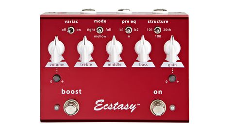The Ecstasy Red is based on a channel of Bogner's long-running Ecstasy head
