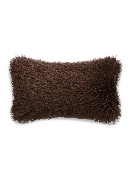Mongolian Faux Fur Decorative Pillow