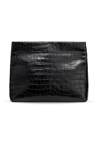 Nili Lotan, Jerry Croc-Embossed Leather Clutch