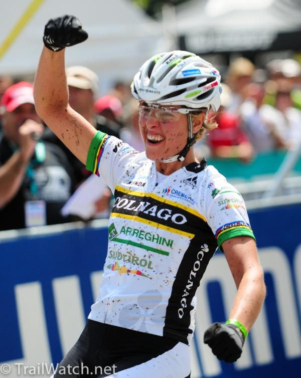Nathalie Schneitter (Colnago Arreghini Suditirol) gets her first World Cup victory