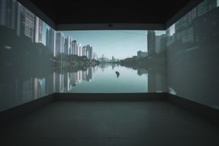 the Brazilian pavilion at the Venice architecture biennale 2021 talks about utopias through videos