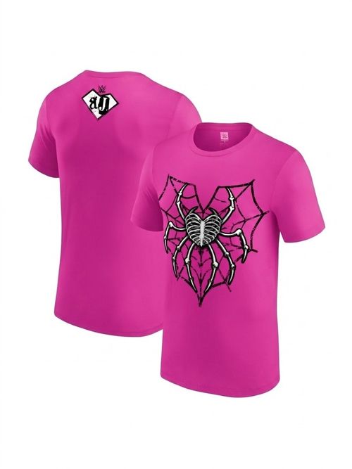 AJ Lee Women's Spider Web Heart T-Shirt - Pink