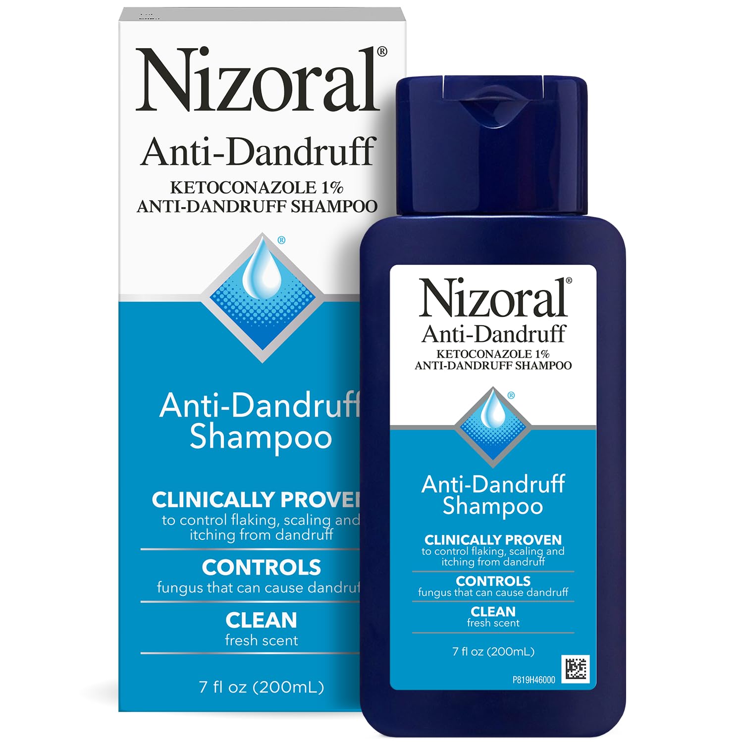 Nizoral Anti-Dandruff Shampoo With 1% Ketoconazole, Fresh Scent, 7 Fl Oz