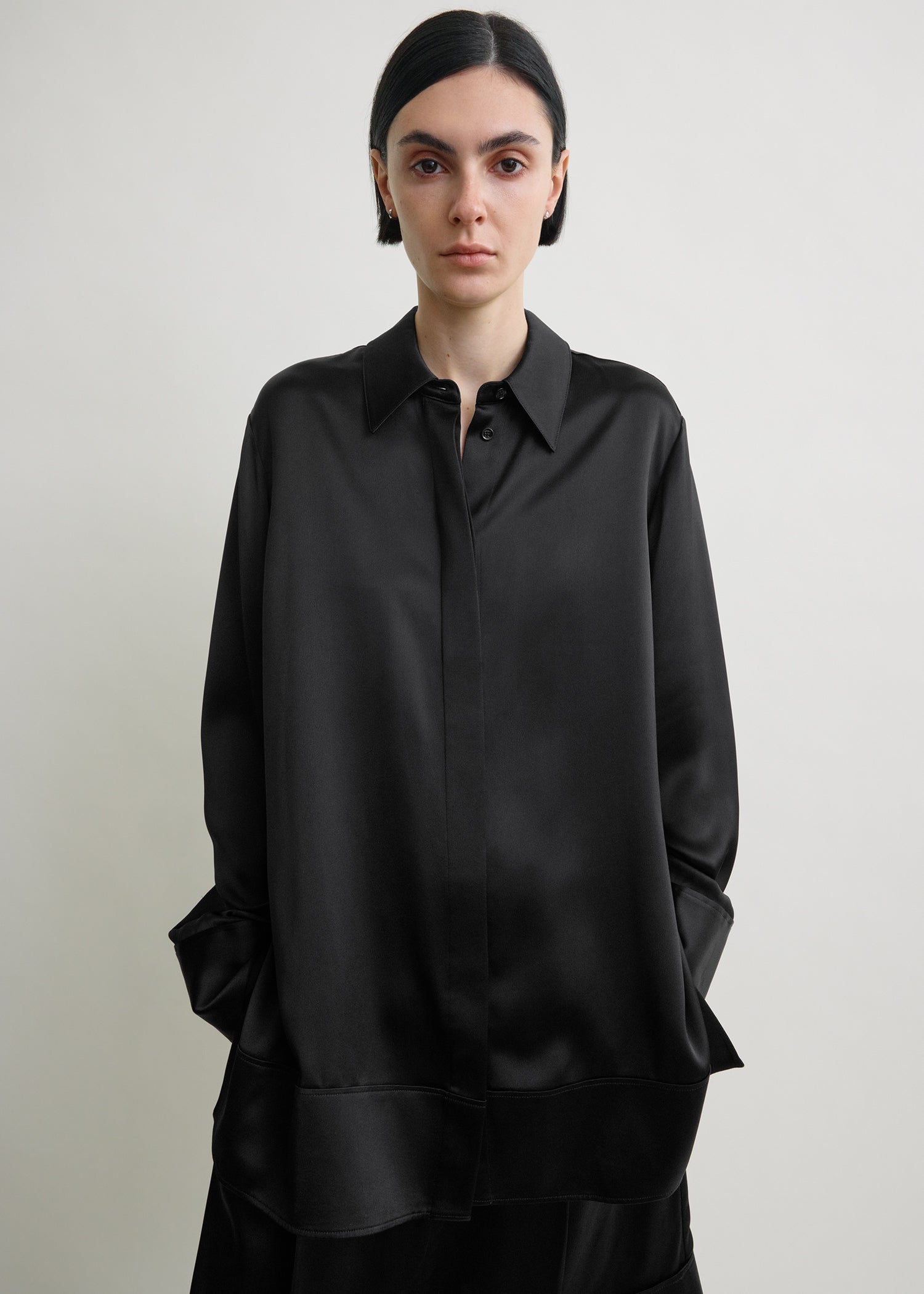 Soft Tuxedo Shirt Black - 30