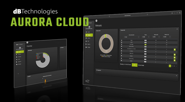 The new dBTechnologies Aurora Cloud platrform.