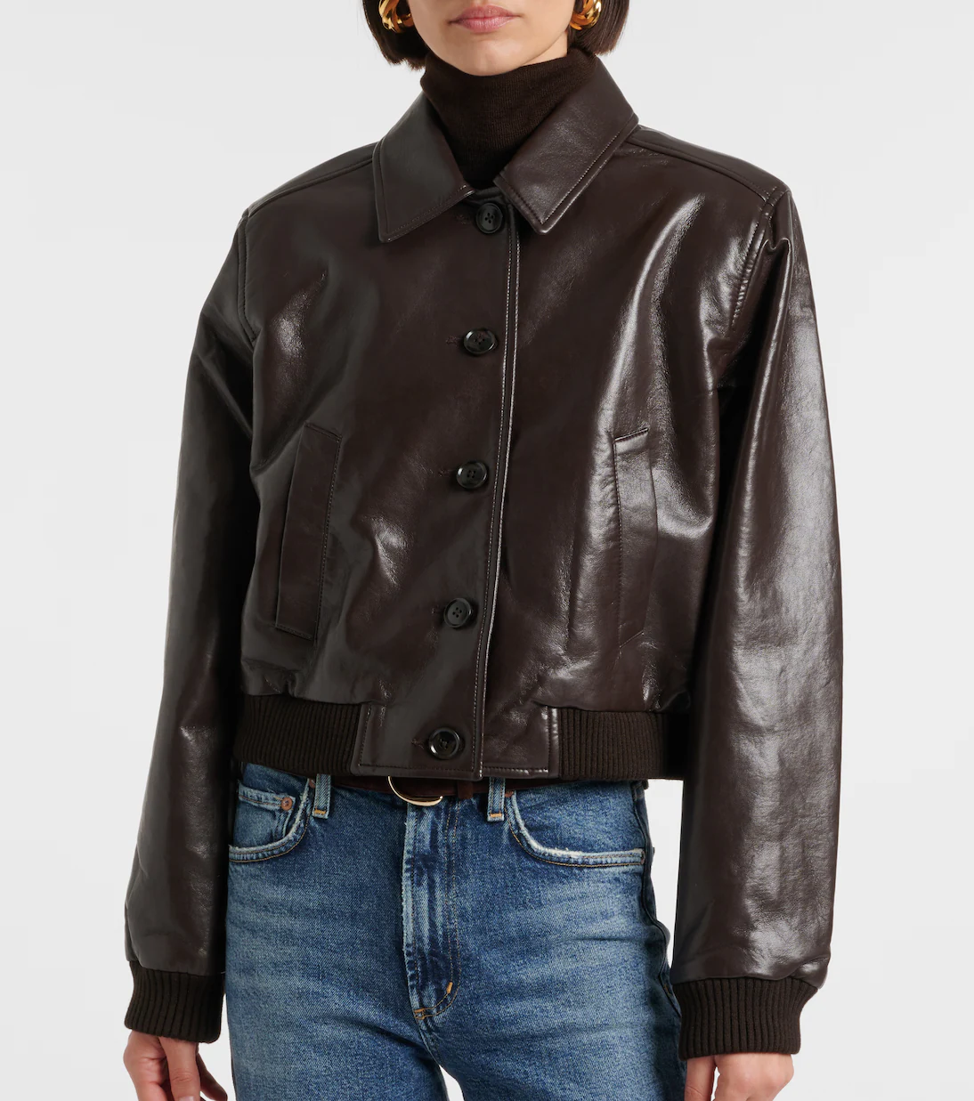 Citizens of Humanity , Lola Leather Bomber Jacket