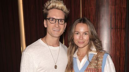 Oliver Proudlock and Emma Louise Connolly seen attending Casamigos House Of Friends event at Isabel Mayfair on September 08, 2021 in London, England.