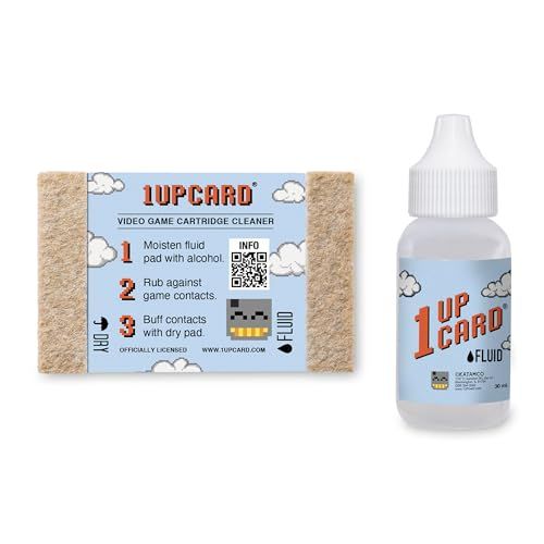 1upcard Universal Retro Video Game Cartridge Cleaner Kit