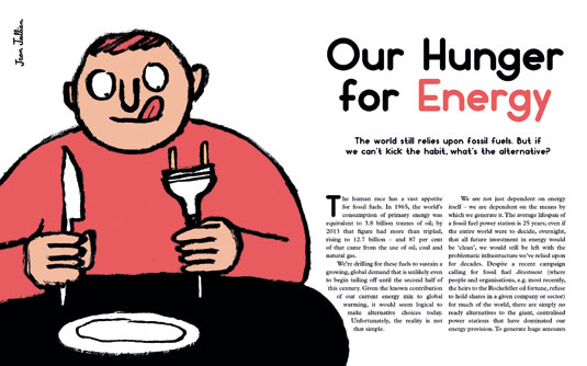 French illustrator Jean Jullien contributed to the first issue of Weapons of Reason