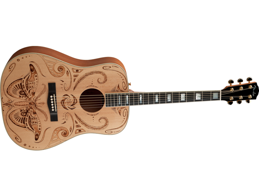 Melanie Steinway "Tribal Moth" Dreadnought