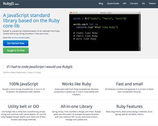 Use your Ruby skills in Javascript land