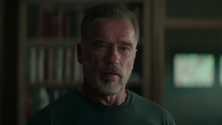 Arnold Schwarzenegger as the T800 in Terminator Dark Fate