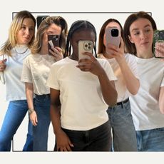 A collage of the best white t-shirts, as tested and reviewed by Who What Wear UK's editorial team.