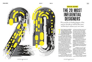 Discover the 20 most influential designers and illustrators of the last two decades inside Computer Arts' 20th anniversary issue
