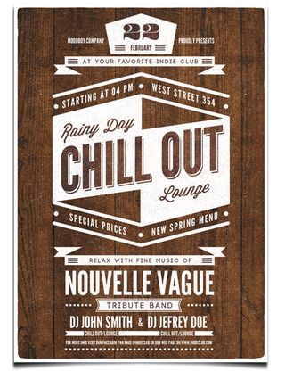 flyer templates: chill out