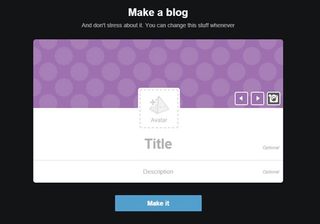 Tumblr makes setting up a blog as stress-free as possible