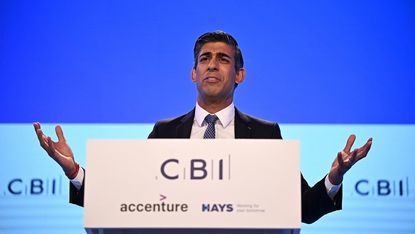  Rishi Sunak gives a speech at the Confederation of Business Industry (CBI) 