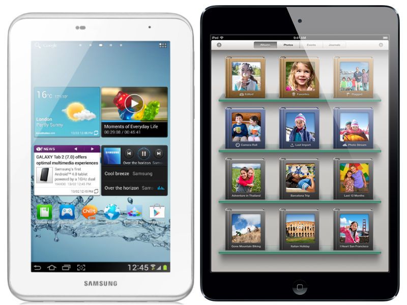 Samsung Galaxy Tab 2 7.0 vs iPad mini: Tablet specs comparison |