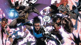 The heroes leap into action in Absolute Power #4.