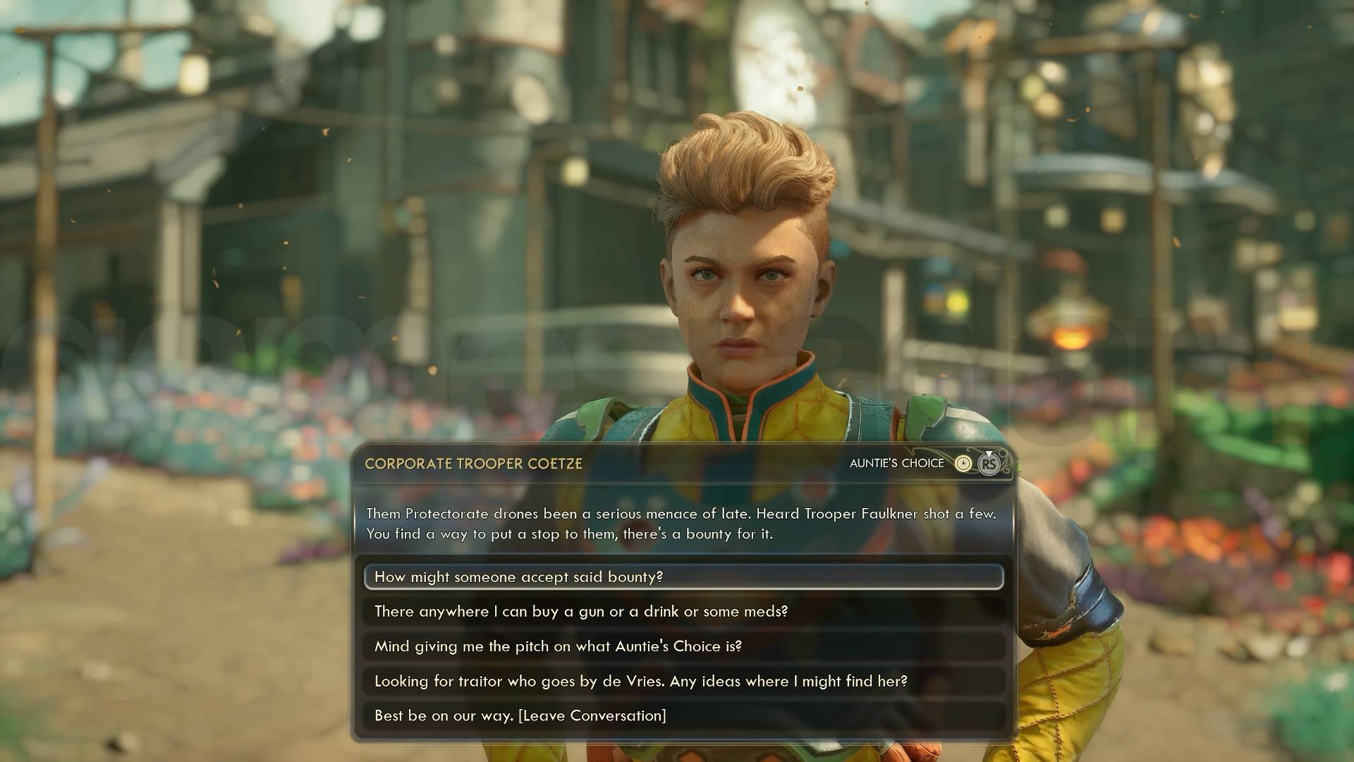 outer worlds 2 drones of doom Trooper Coetze