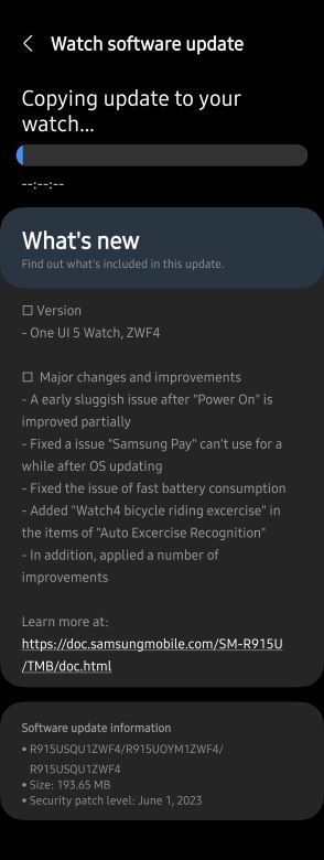 Samsung One UI 5 Watch Beta 2 changelog