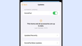 Apple Home app software update