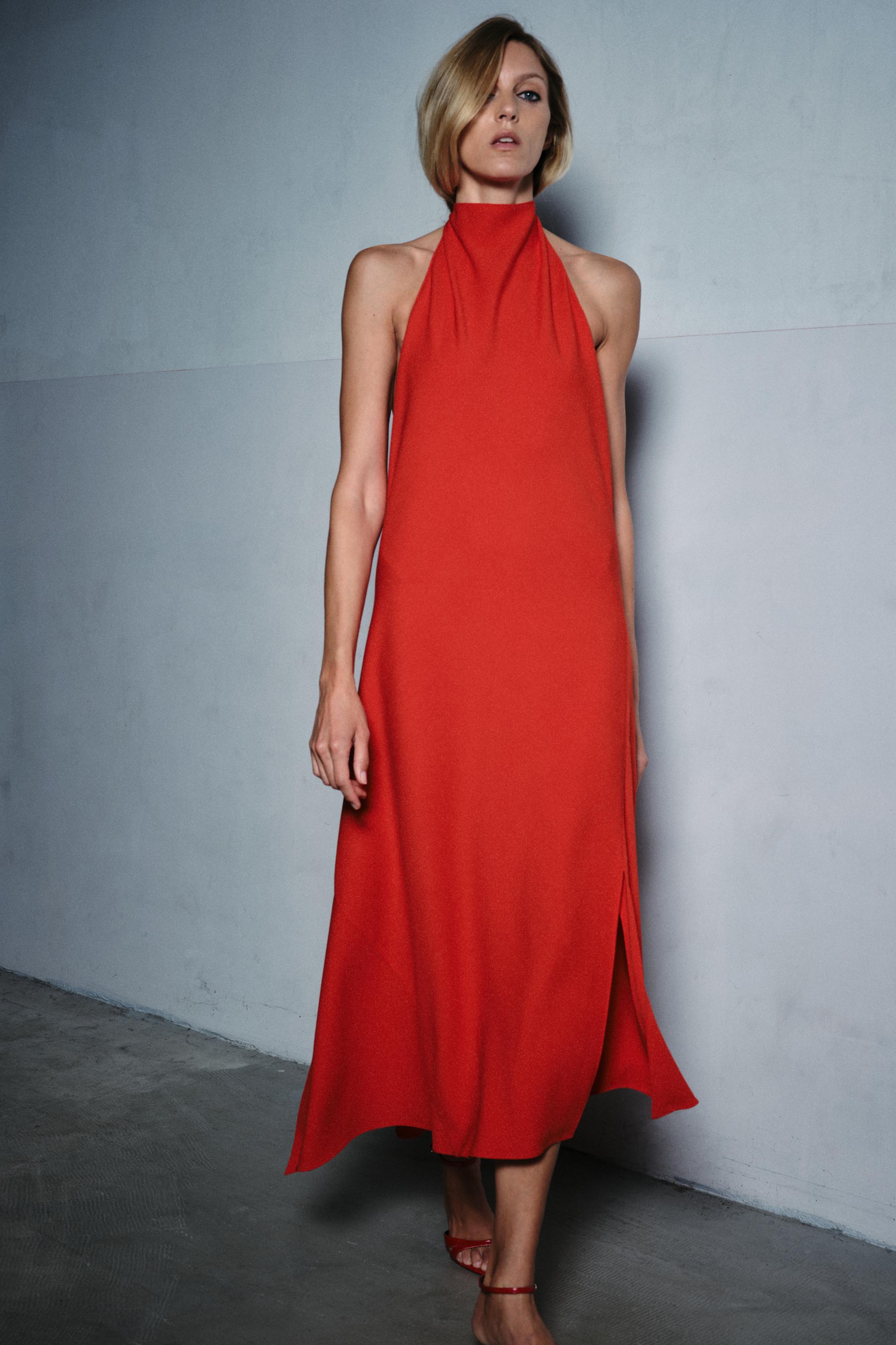 Zw Collection Halter Maxi Dress