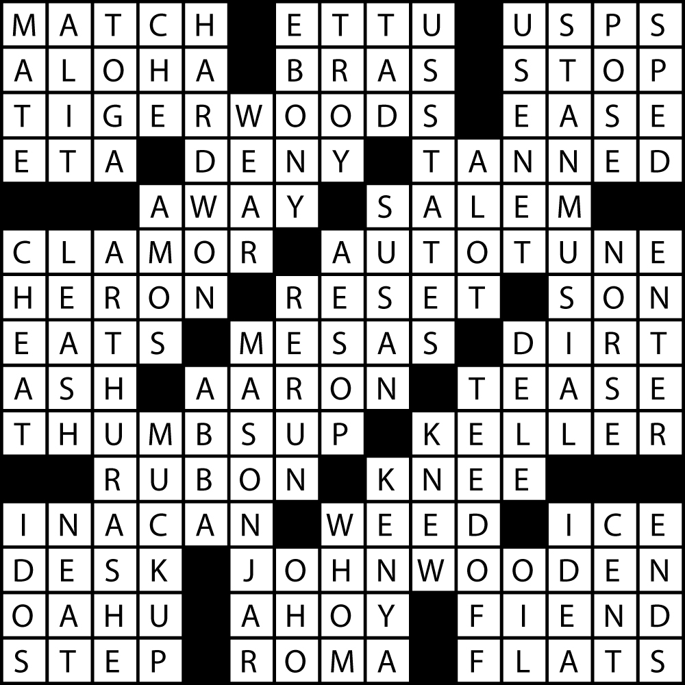 Crossword solution