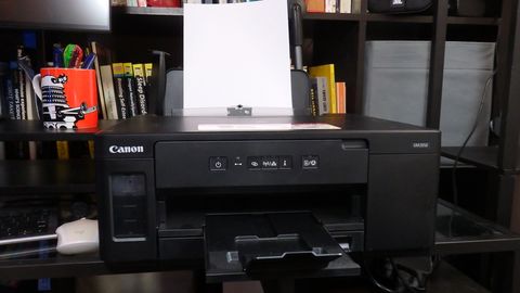 A photograph of the Canon PIXMA GM2050 Inkjet Monochrome Printer