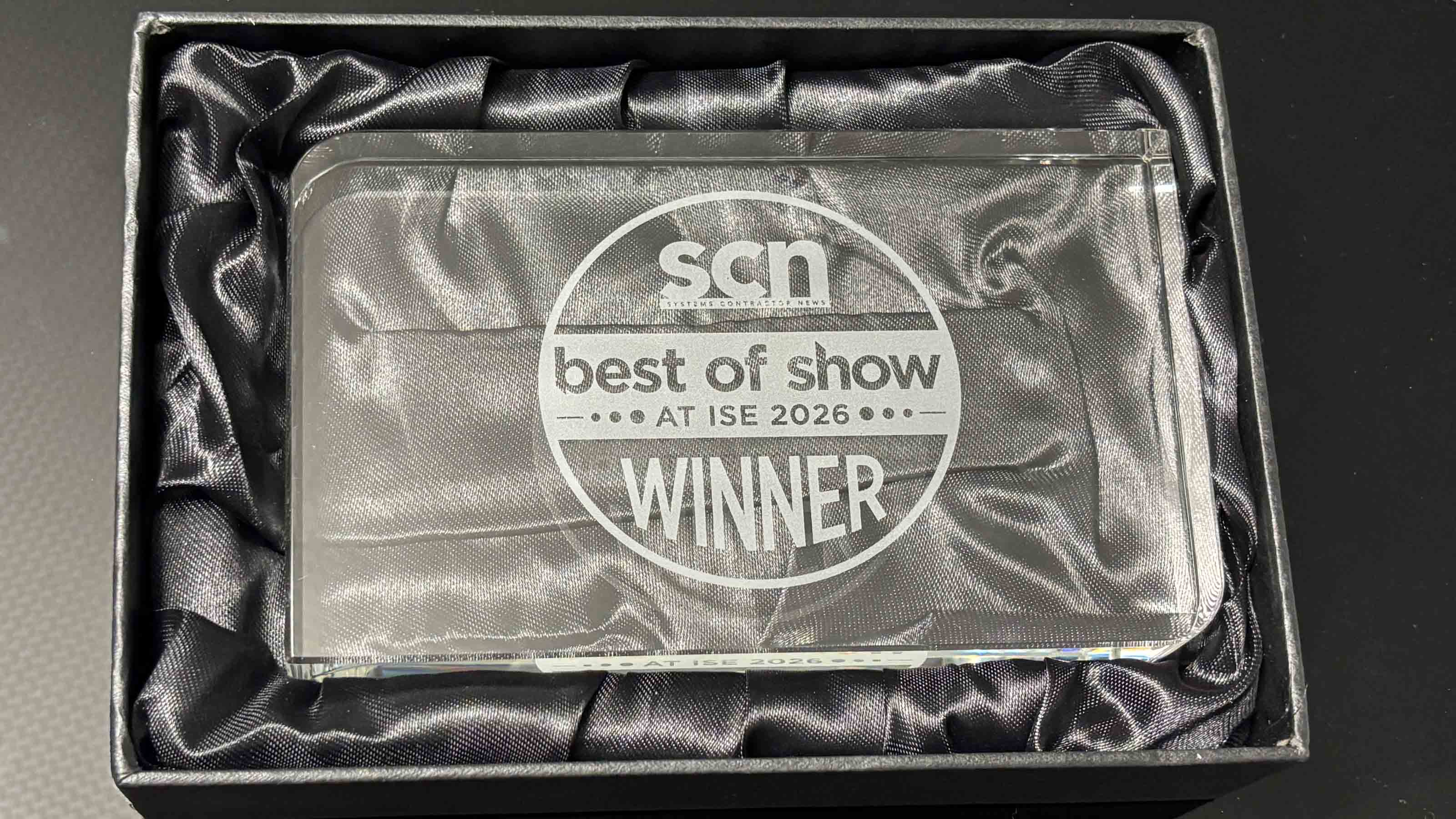 SCN's Physical Award Distributed at ISE 2026
