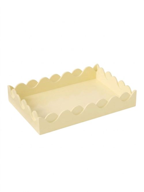 John Lewis Easter Scalloped Bubble Tray, Pastel Yellow