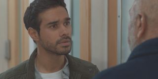Rash is terrified for his father in Casualty.