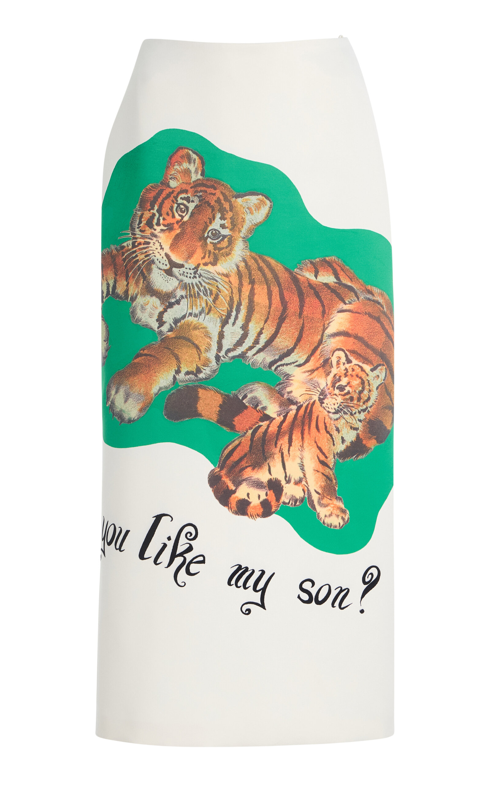 The Mercer Printed Crepe Midi Skirt