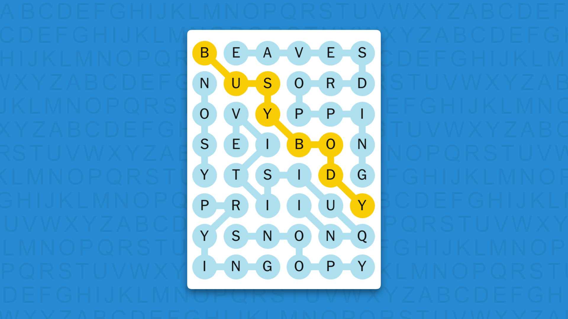 NYT Strands answers for game 964 on a blue background