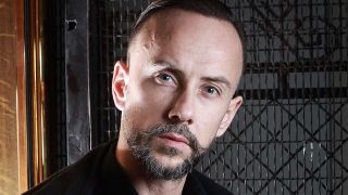 A photograph of Nergal from Behemoth