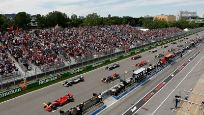 The F1 Canadian GP is held at the Circuit Gilles-Villeneuve in Montreal