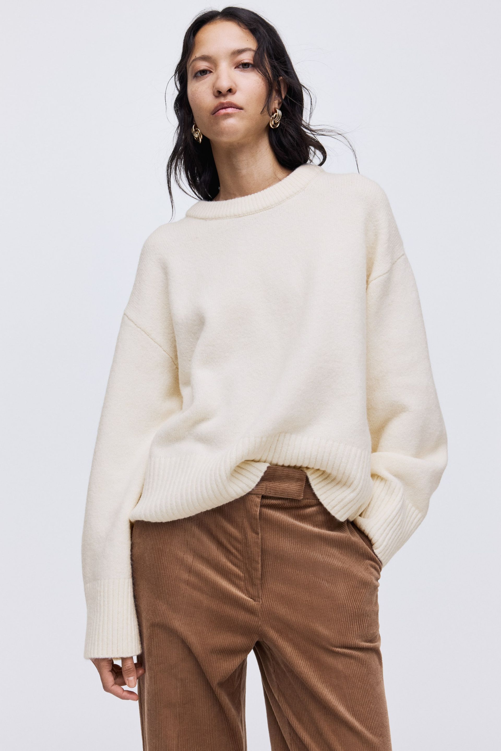 Oversized Sweater - Dark Gray Melange