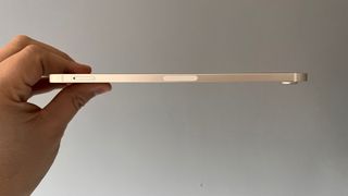 Image shows a side view of the iPad Mini,