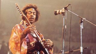 Jimi Hendrix onstage in London in 1969
