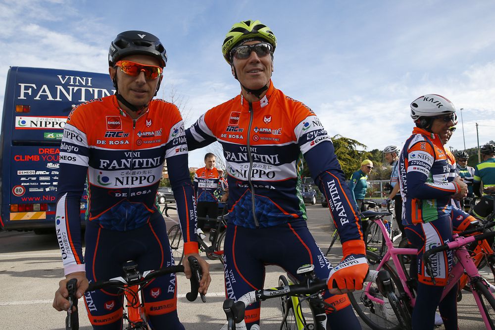 Daniele Colli (Nippo Vini Fantini Derosa) and Mauro Benetton