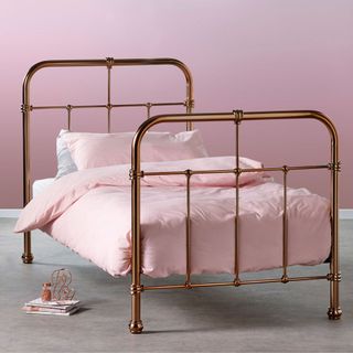 copper metal childrens bed