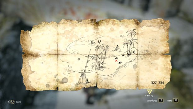 Black Flag Buried Treasure No. 10 map