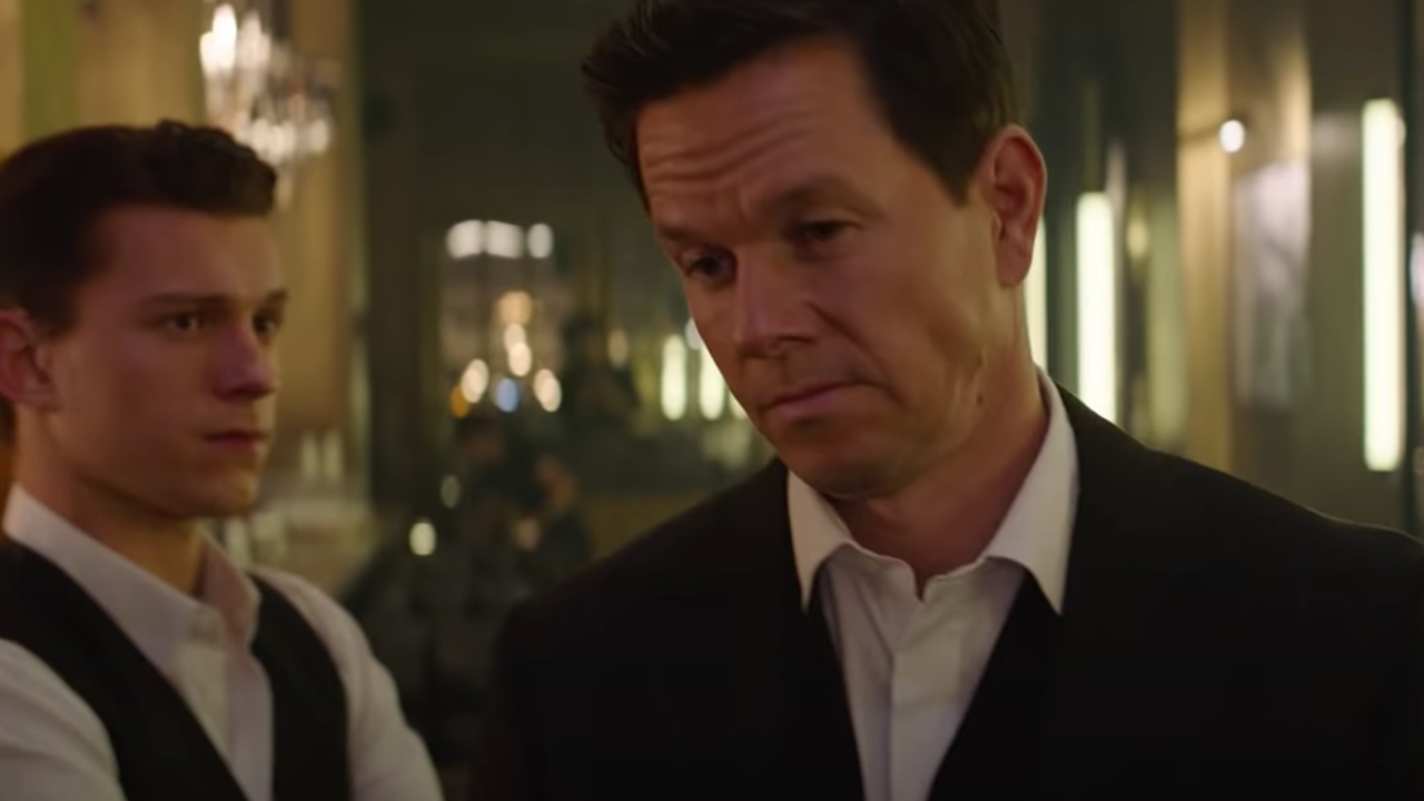 Tom Holland and Mark Wahlberg as Nathan Drake and Sulley in Sony's Uncharted movie