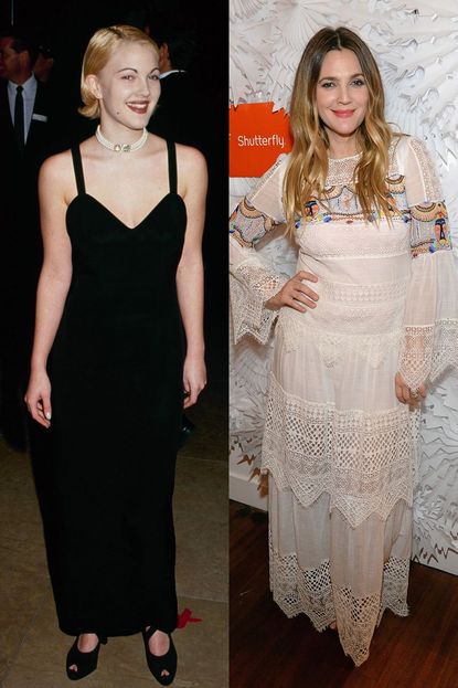 Drew Barrymore 1995 v. Now