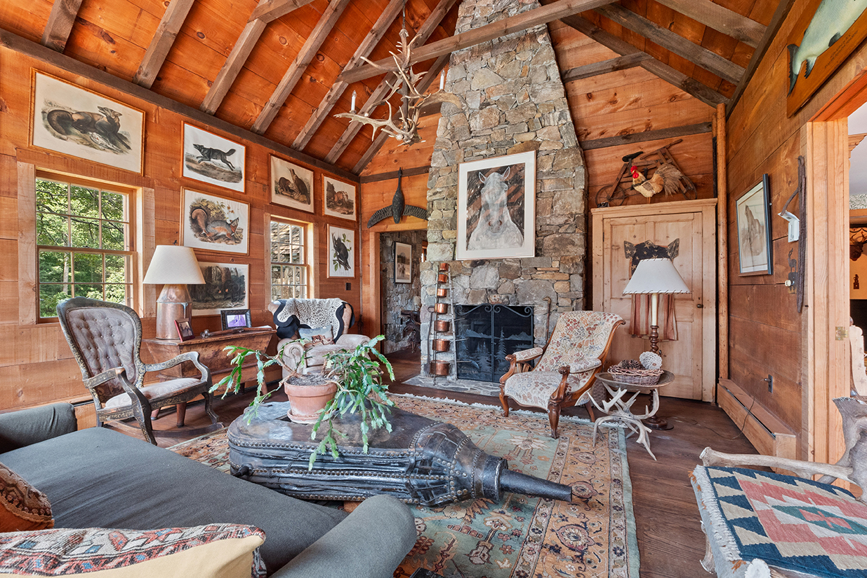 The inside of a farm house