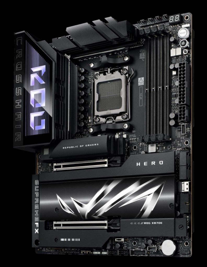 Asus ROG Crosshair X870E Hero Review: Attractive, with lots of M.2