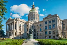 Georgia State Capitol in downtown Atlanta Georgia USA