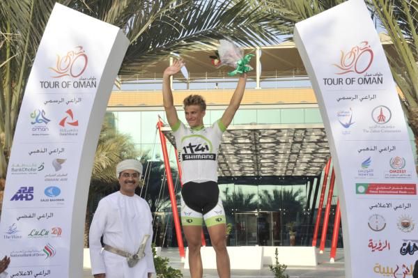 Marcel Kittel (Project 1t4i) on the podium as stage winner