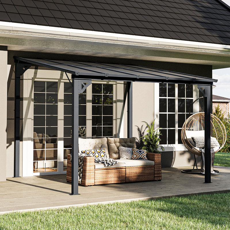 Jolydale Aluminum Pergola With Canopy &amp;amp; Reviews | Wayfair